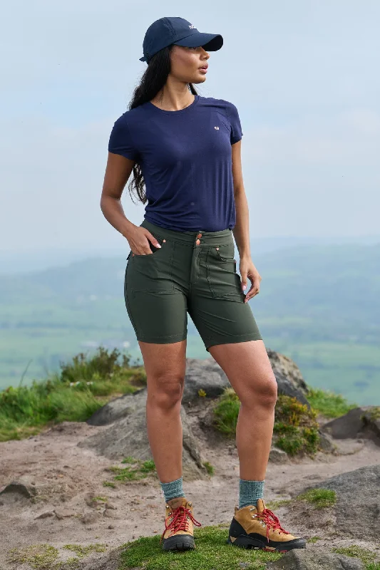 Mid Length Trek Shorts - Deep Khaki