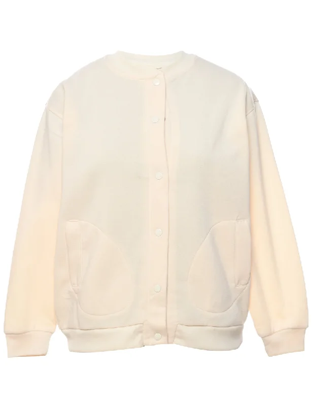 Pale Yellow Plain Sweatshirt - M