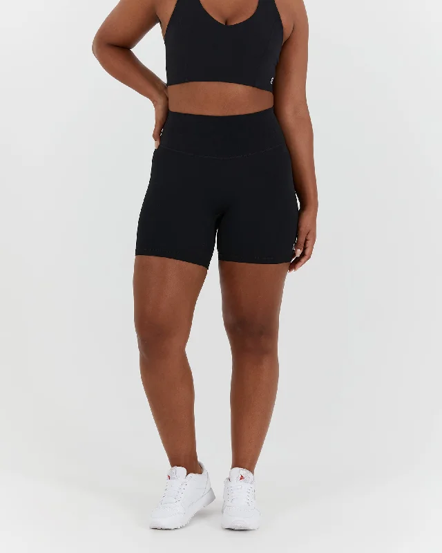 SCULPT BIKER SHORTS - BLACK