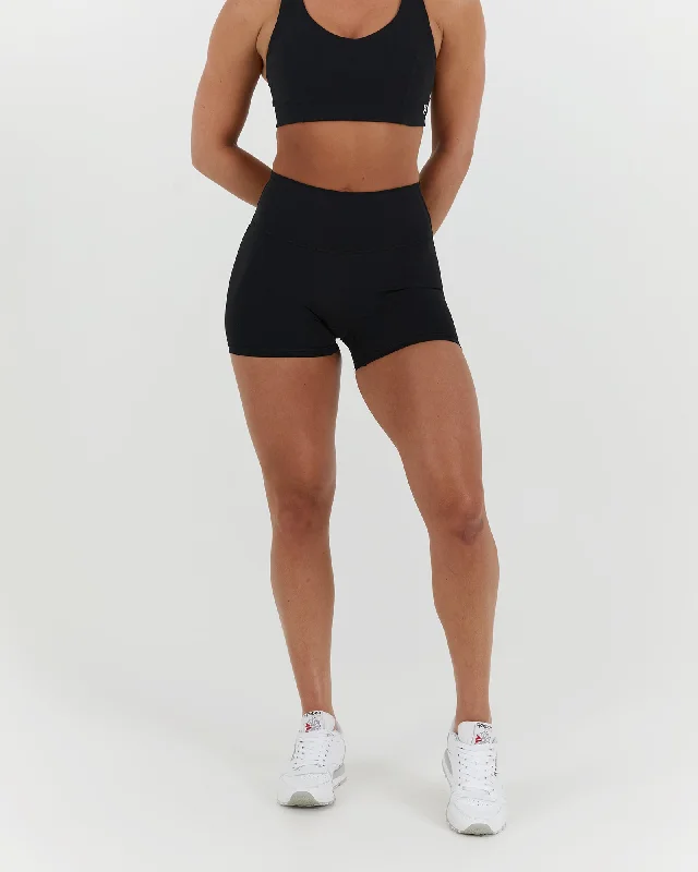 SCULPT MINI SHORTS - BLACK