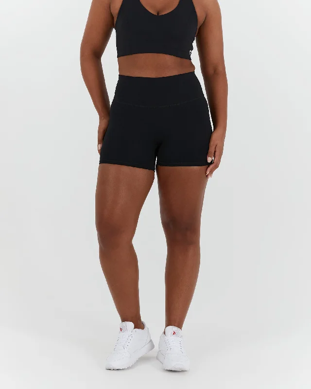 SCULPT MINI SHORTS - BLACK