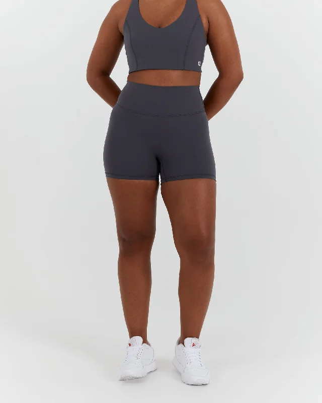 SCULPT MINI SHORTS - EBONY