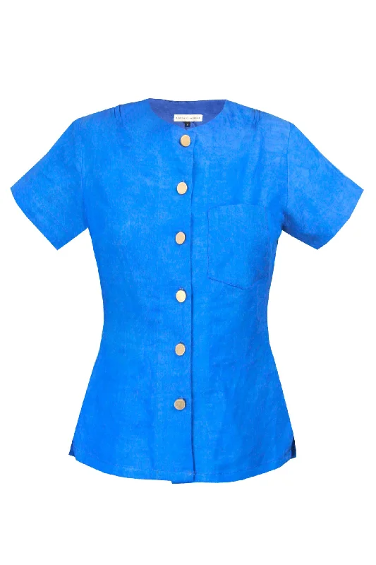 Sylvia Set (Short + Blouse) - Blue