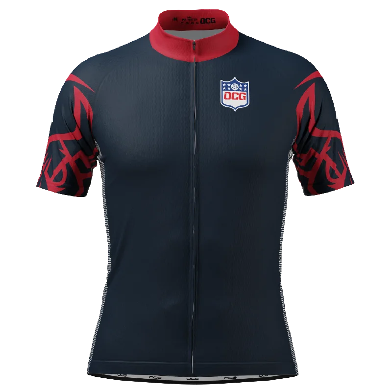 Men's Houston Football Short Sleeve Cycling Jersey