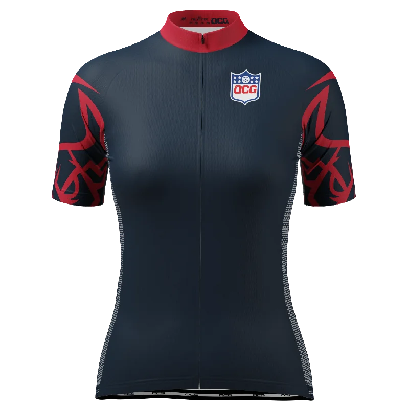 Women's Houston Football Short Sleeve Cycling Jersey