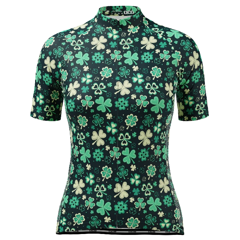 Women's Shamrocks & Clovers Short Sleeve Cycling Jersey