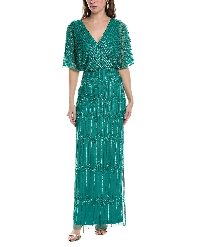Adrianna Papell 3/4-Sleeve Lace Dress