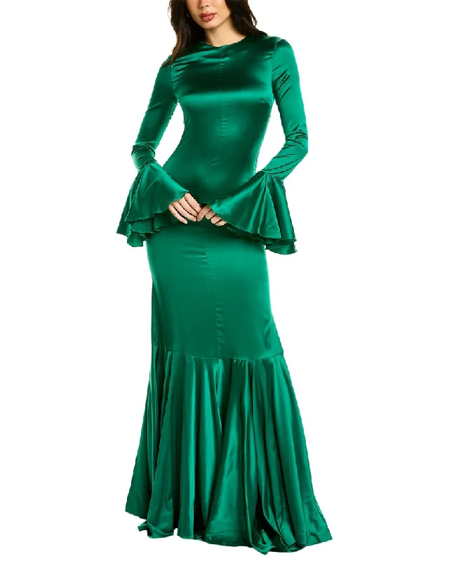 Caroline Constas Allonia Silk-Blend Gown