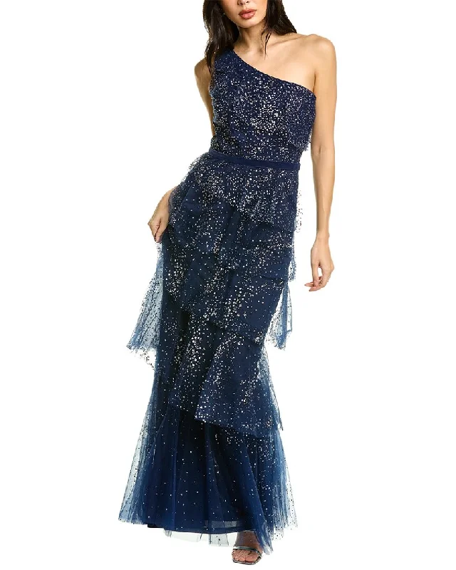 Marchesa Notte Tiered Gown