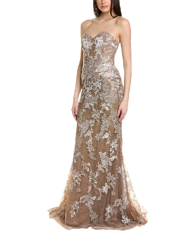 Rene Ruiz Strapless  Gown