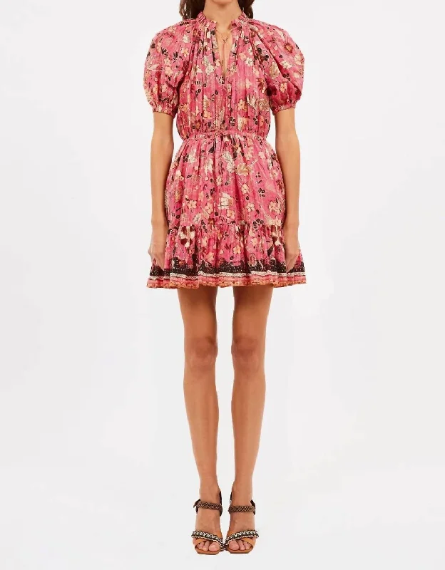 Sanna Dress In Hollyhock