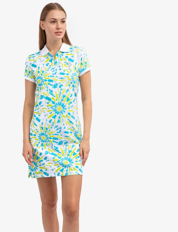 TIE DYE POLO DRESS
