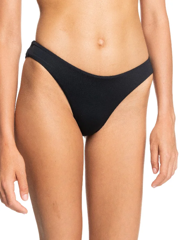 Beach Classics High Leg Bikini Bottoms - Anthracite Ruffled bikini bottom, Fun, Feminine, Trendy