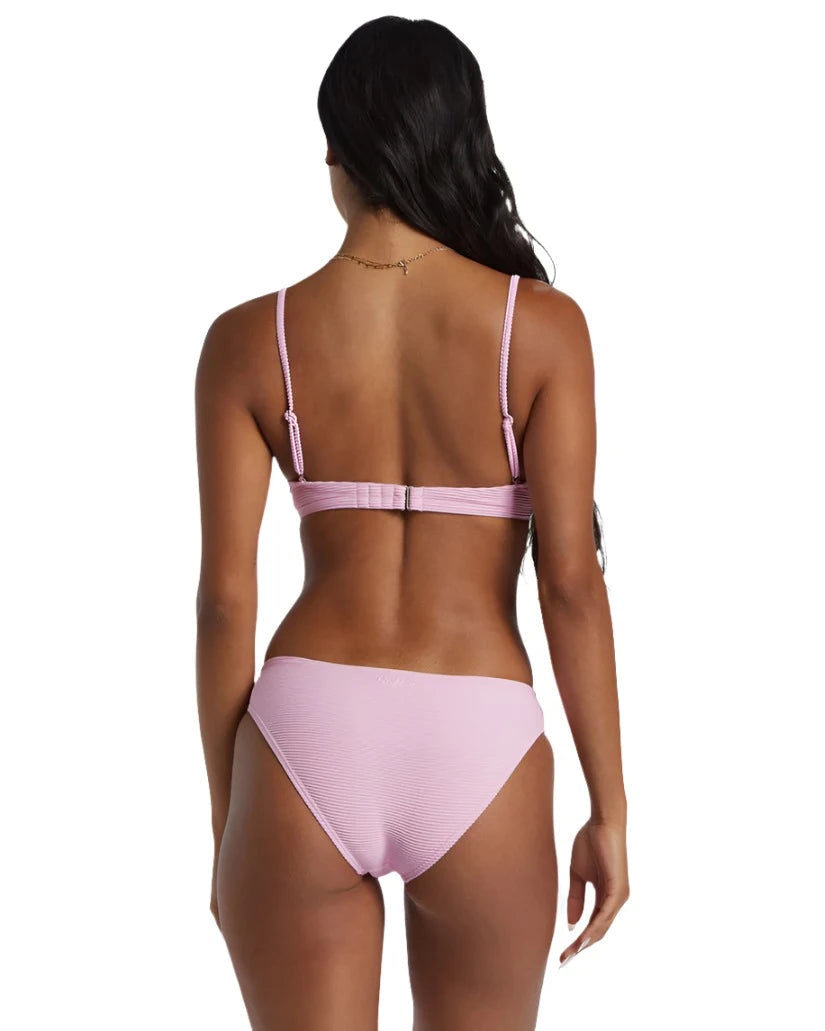 BILLABONG Women's Tanlines Lowrider Bikini Bottoms Pink Dream Ribbed bikini set, Textured, Comfortable, Trendy