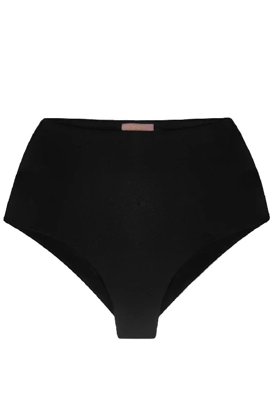 Bisectrix Black high waisted bikini bottom Color-block bikini, Bold, Trendy, Sexy