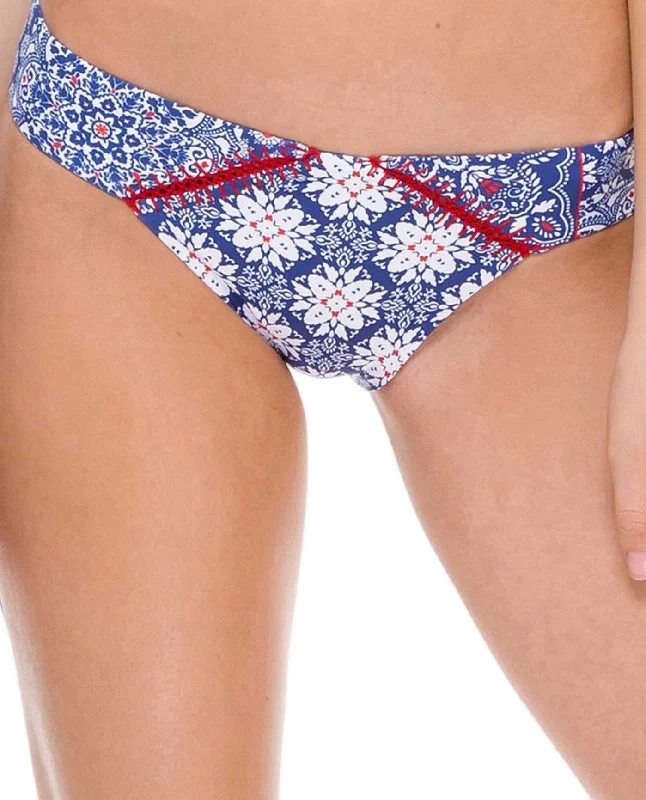 Luli Fama Full Coverage Bikini Bottom Bikini with tassel details, Chic, Fun, Sexy