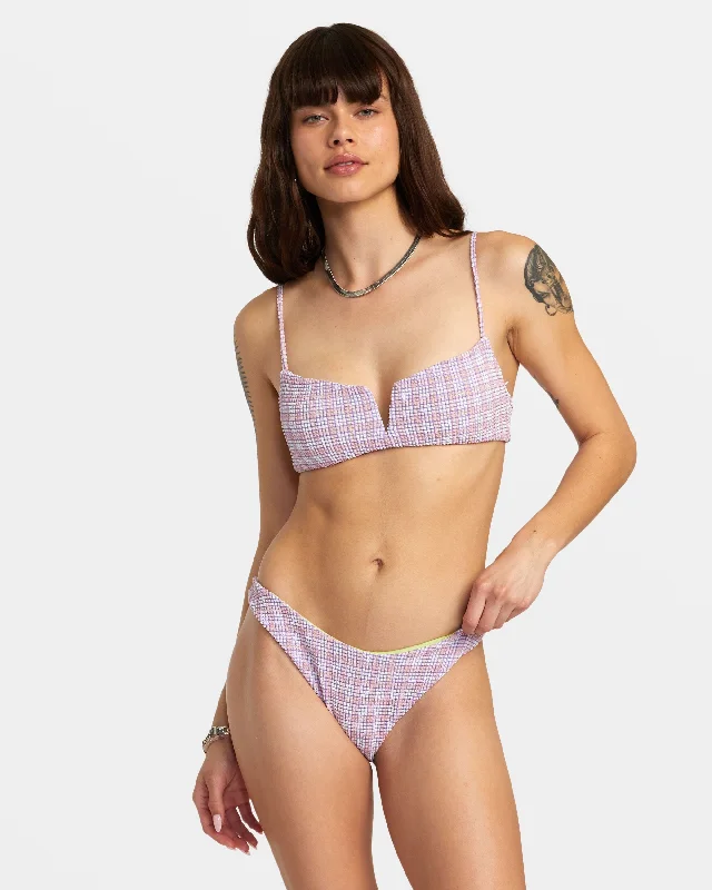 Prepped Medium French Bikini Bottom - Iris Tied bikini top, Adjustable, Comfortable, Trendy