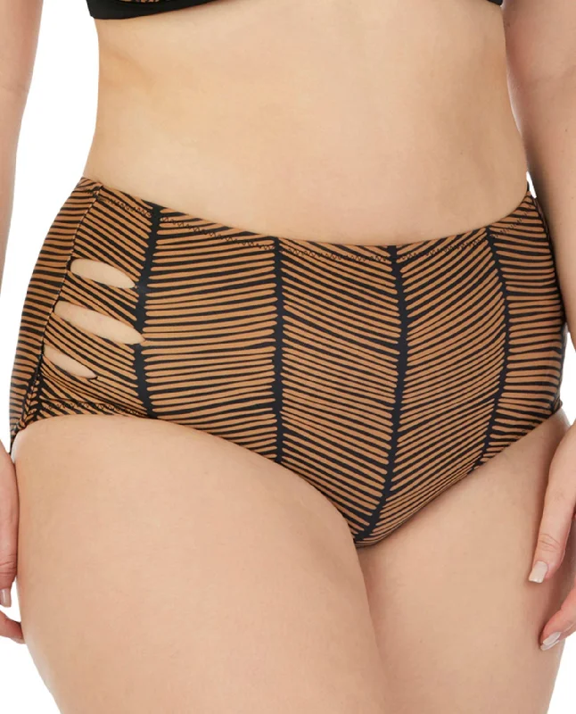 Raisins Curve Plus Size Maharani High Waist Bikini Bottom Triangle bikini top, Simple, Comfortable, Sexy