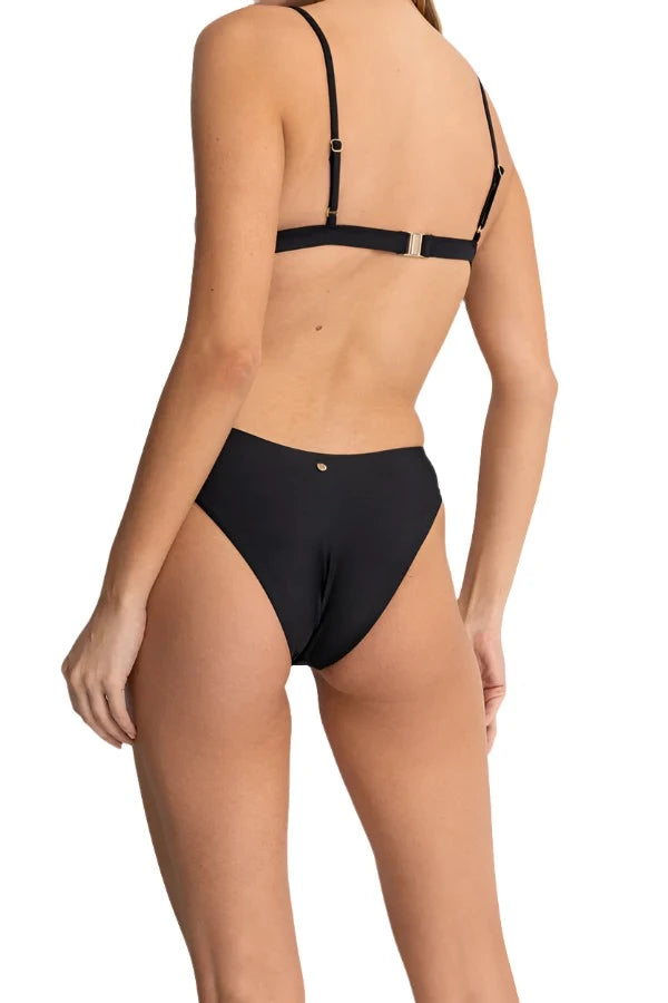 RHYTHM Women's Classic Holiday Bikini Bottom Black Bandeau bikini top, Strapless, Sexy, Comfortable