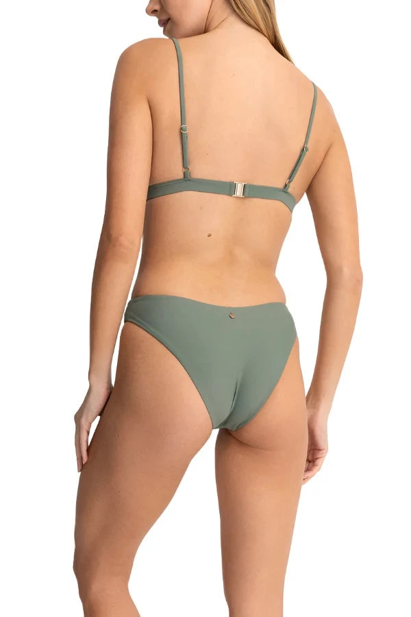 RHYTHM Women's Classic Holiday Bikini Bottom Olive Adjustable bikini, Custom fit, Comfortable, Sexy