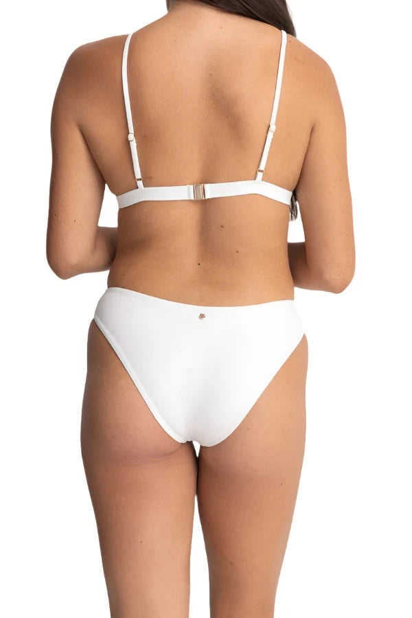 RHYTHM Women's Classic Holiday Bikini Bottom White Backless bikini top, Sexy, Trendy, Fashionable