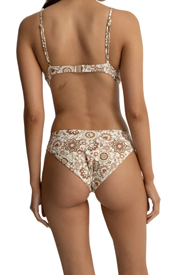 RHYTHM Women's Raya Paisley Holiday Bikini Bottom Natural Vintage-inspired bikini, Retro style, Chic, Sexy
