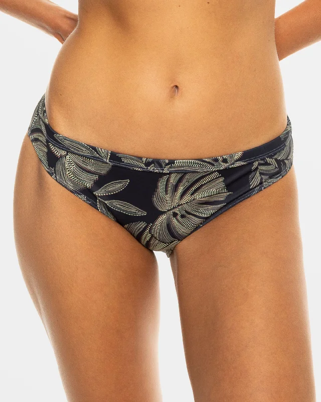 Roxy Pro The Take Off Bikini Bottom - Anthracite The Palms Wetsuit Sporty bikini, Athletic, Comfortable, Trendy