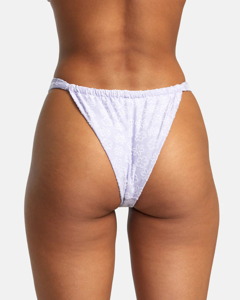 RVCA Women's Delia Wide Slide Med Bikini Bottom Iris Bikini with tie-back, Adjustable, Sexy, Comfortable RVCA Women's Delia Wide Slide Med Bikini Bottom Iris Bikini with tie-back, Adjustable, Sexy, Comfortable