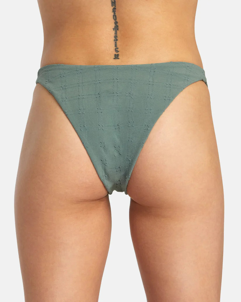 RVCA Women's Greetings Medium French Bikini Bottom Jade Button-up bikini top, Trendy, Sexy, Comfortable RVCA Women's Greetings Medium French Bikini Bottom Jade Button-up bikini top, Trendy, Sexy, Comfortable