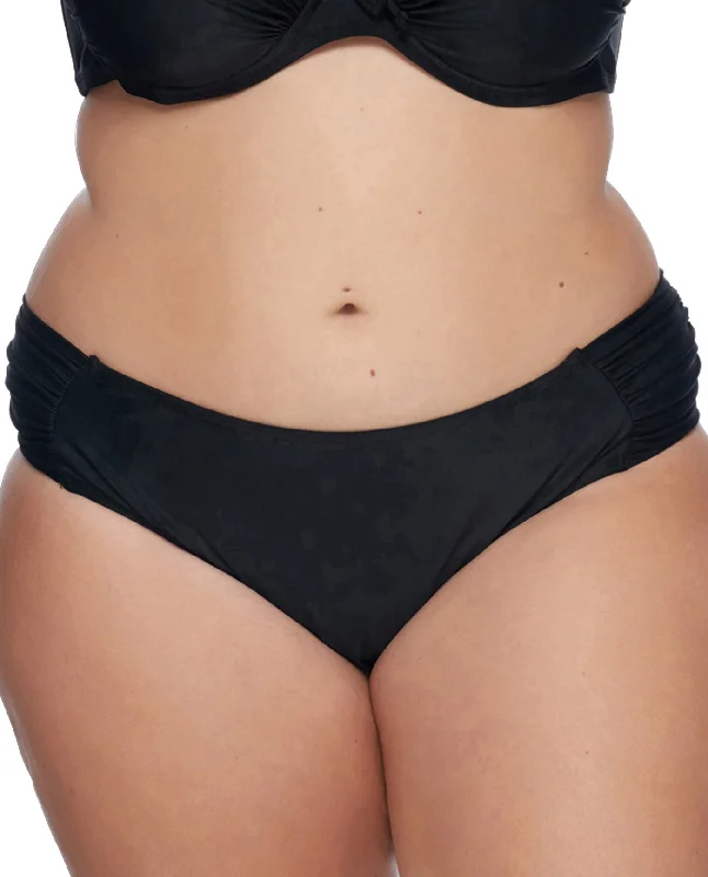 SKYE Plus Size Solid Black Suri Hipster Bikini Bottom Off-shoulder bikini, Sexy, Stylish, Comfortable