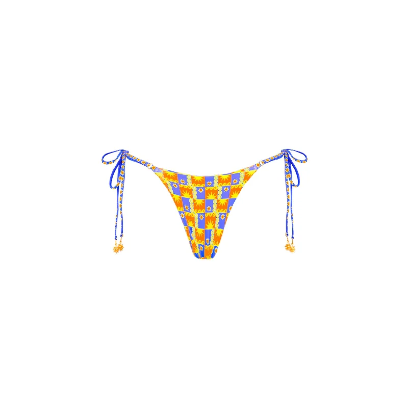 Thong Tie Side Bikini Bottom - Sunburst Sporty bikini set, Comfortable, Activewear, Stylish