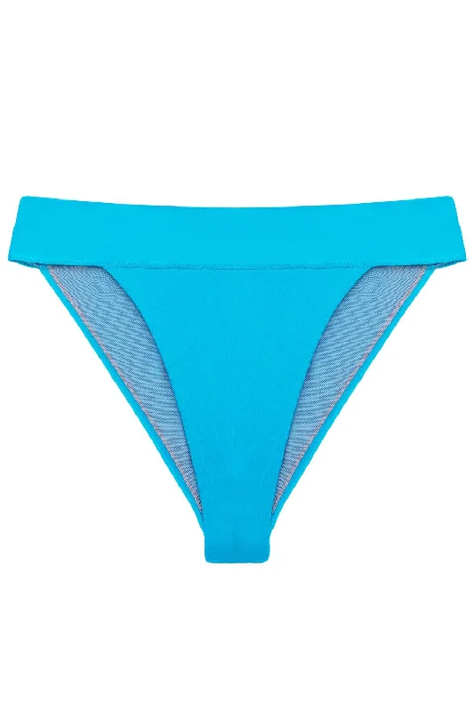 Tonic Blue high waisted bikini bottom Banded bikini top, Sleek, Trendy, Comfortable