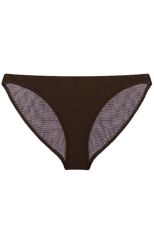 Tonic Chocolate bikini bottom Bikini with mesh detail, Sexy, Trendy, Comfortable