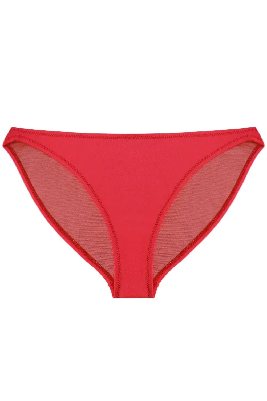 Tonic Red bikini bottom Bikini with mesh sides, Sexy, Trendy, Chic