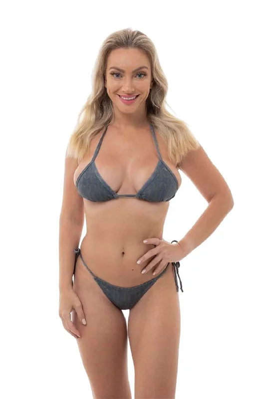 Trident Naked Warrior String Bikini Triangle Top | Sunga Life Floral halter bikini, Feminine, Sexy, Beach style